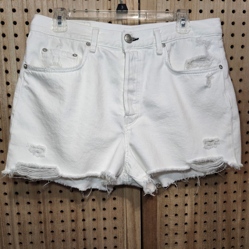 Rag & bone Maya High-Rise Shorts white size 31 High Rise